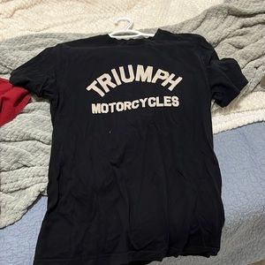 Triump motorcycles tee shirt black men’s size large